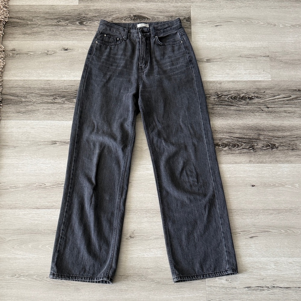 High-Waisted Wide Legged Jeans (from Korea) - size S (fits size 26) -